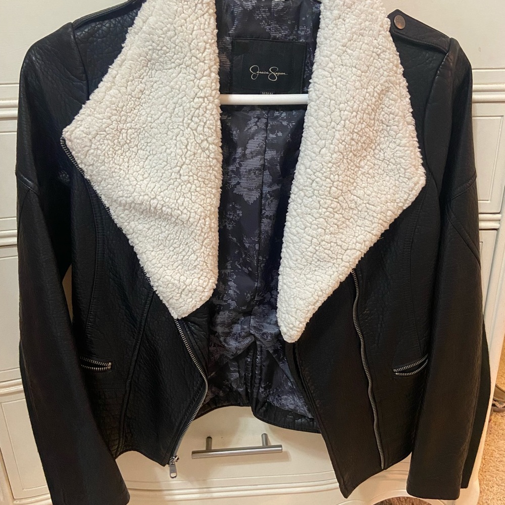 Leather Jacket With Shearling - image 1